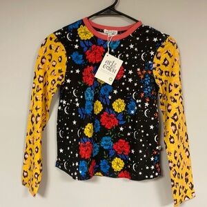 Art & Eden Girl's Super Cute long sleeve T, NWT,  10, vibrant colors NWT